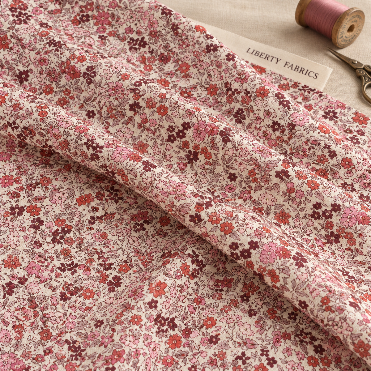 Liberty Tana Lawn Ava Pink bloemenstof